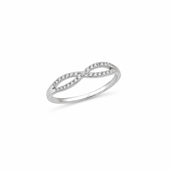 Infinity Spark American Diamond Ring – ZILVARA